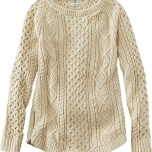 LL Bean Women's Signature Cotton Fisherman Tunic Sweater